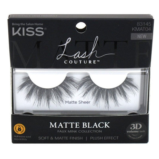 Kiss Lash Couture Matte Black Matte Sheer