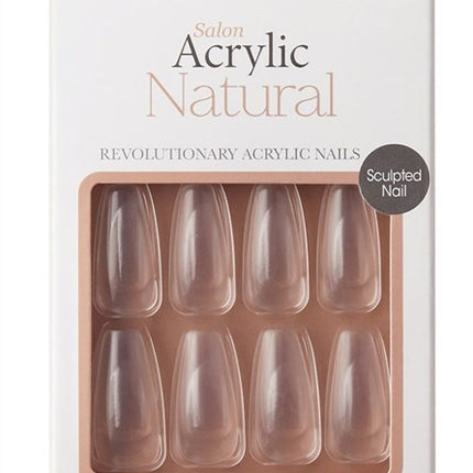 Kiss Salon Acrylic Natural 28 Count Long Length Clear