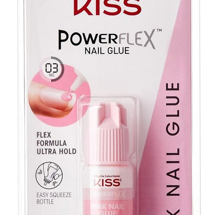 Kiss Powerflex Nail Glue Pink Tint 0.10oz