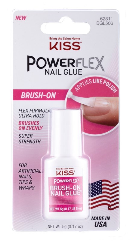 Kiss Powerflex Brush On Nail Glue 0.17oz