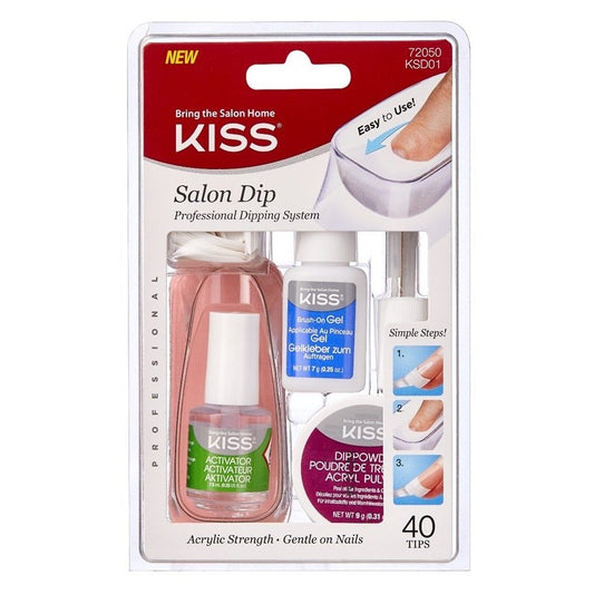 Kiss Salon Dip Prof Dipping System Acrylic Strength 40 Tip