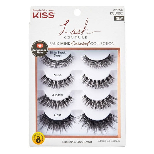 Kiss Lash Couture Faux Mink Curated Collection 4-Pairs