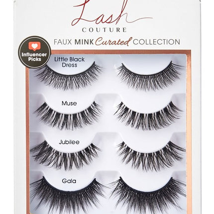 Kiss Lash Couture Faux Mink Curated Collection 4-Pairs