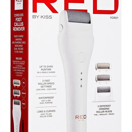 Kiss Red Foot Callus Remover Cordless