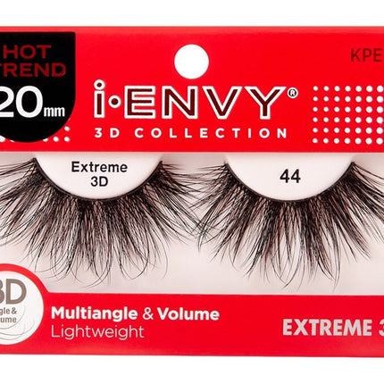 Kiss I Envy Extreme 3D Lashes #44 Multi-Angle & Volume 20Mm