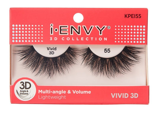 Kiss I Envy Vivid 3D Lashes #55 Multi-Angle And Volume