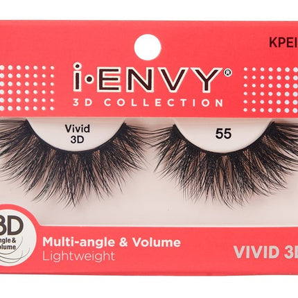 Kiss I Envy Vivid 3D Lashes #55 Multi-Angle And Volume