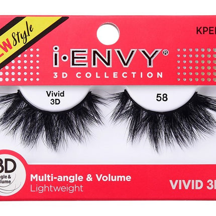 Kiss I Envy Vivid 3D Lashes #58 Multi-Angle And Volume