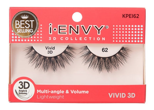 Kiss I Envy Vivid 3D Lashes #62 Multi-Angle And Volume