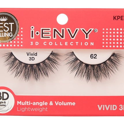 Kiss I Envy Vivid 3D Lashes #62 Multi-Angle And Volume