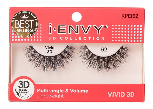 Kiss I Envy Vivid 3D Lashes #62 Multi-Angle And Volume