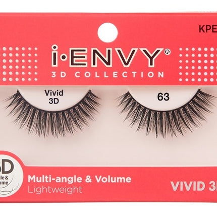 Kiss I Envy Vivid 3D Lashes #63 Multi-Angle And Volume