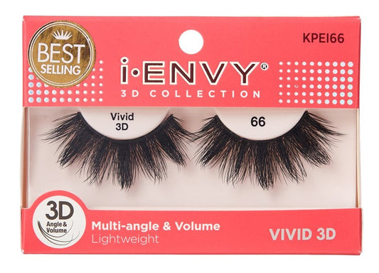 Kiss I Envy Vivid 3D Lashes #66 Multi-Angle And Volume