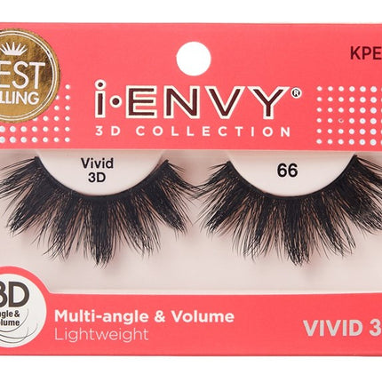 Kiss I Envy Vivid 3D Lashes #66 Multi-Angle And Volume