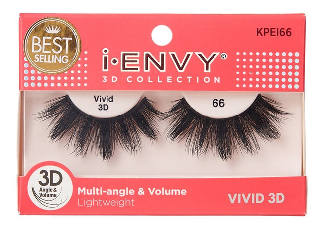 Kiss I Envy Vivid 3D Lashes #66 Multi-Angle And Volume