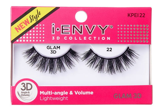 Kiss I Envy Glam 3D Lashes #22 Multi-Angle And Volume