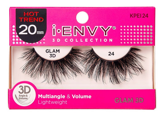 Kiss I Envy Glam 3D Lashes #24 Multi-Angle And Volume