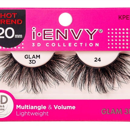 Kiss I Envy Glam 3D Lashes #24 Multi-Angle And Volume