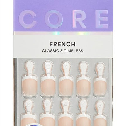 Kiss Core French Nails Press On 32 Count Petite Perfection