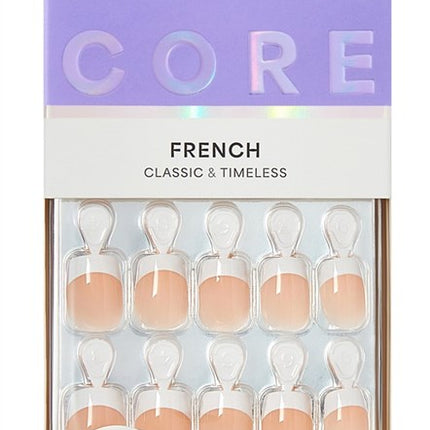Kiss Core French Nails Press On 32 Ct Real Shrt If You Dare