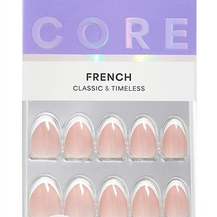 Kiss Core French Nails Press On 32 Ct Short Passionate