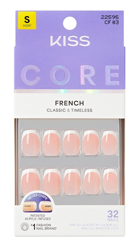 Kiss Core French Nails Press On 32 Ct Short Snapshot