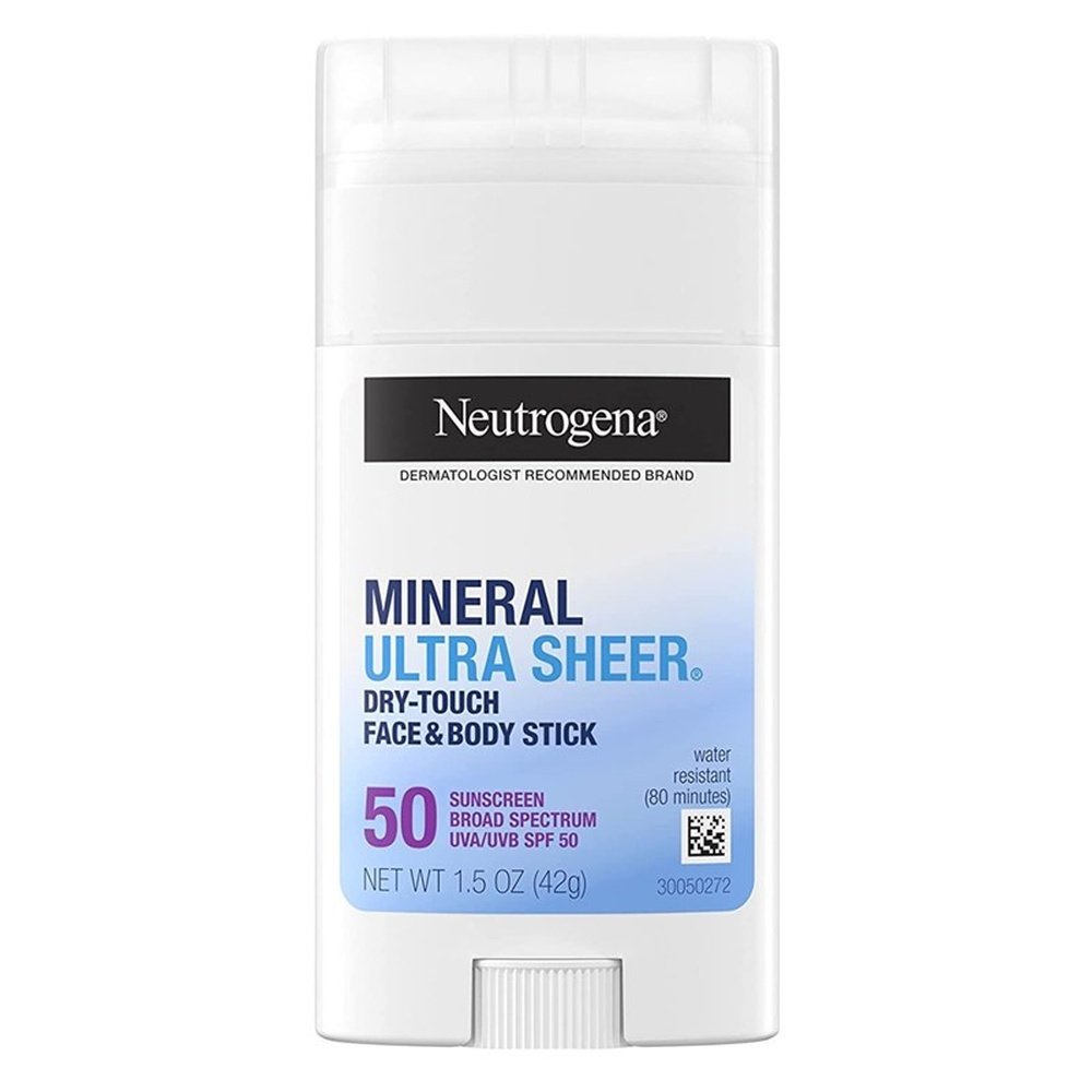 Neutrogena Ultra Sheer Spf#50 Mineral Face/Body Stick 1.5oz