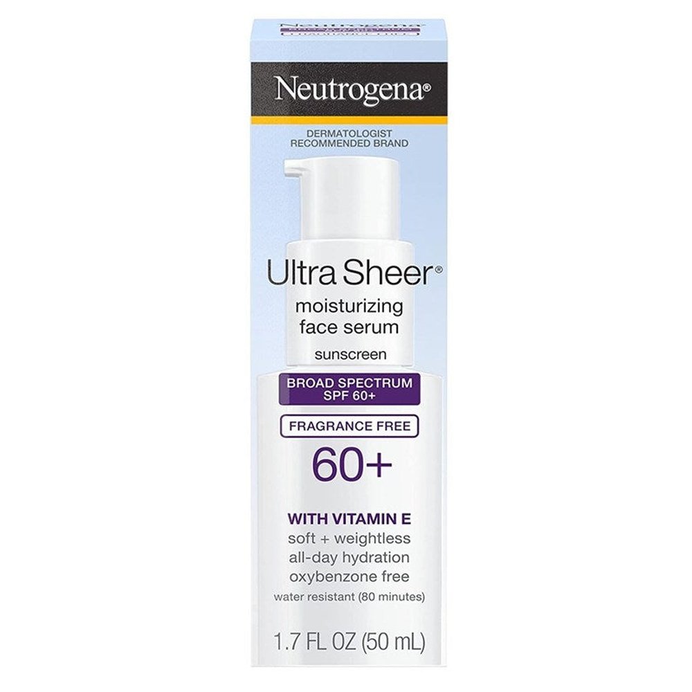 Neutrogena Ultra Sheer Spf#60+ Moisturizing Face Serum 1.7oz