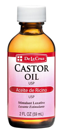 De La Cruz Castor Oil 2oz Stimulant Laxative