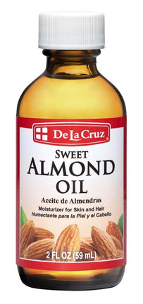 De La Cruz Sweet Almond Oil 2oz Moisturizer For Skin/Hair