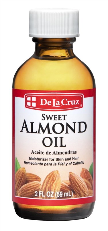 De La Cruz Sweet Almond Oil 2oz Moisturizer For Skin/Hair