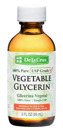 De La Cruz Vegetable Glycerin 2oz Moisturizer For Skin/Hair