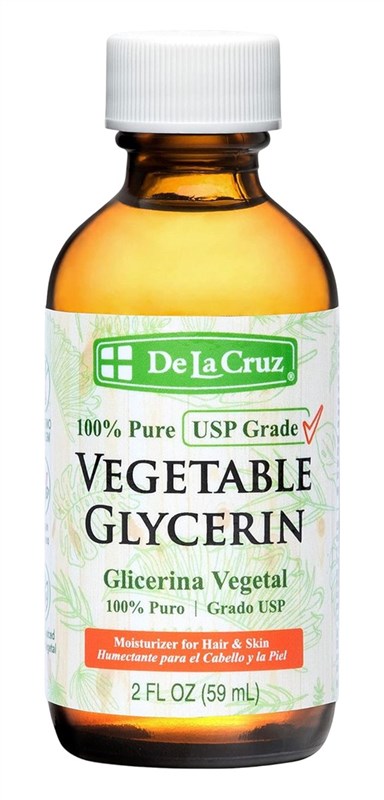 De La Cruz Vegetable Glycerin 2oz Moisturizer For Skin/Hair