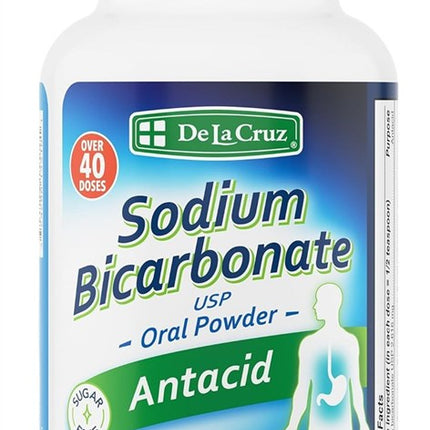 De La Cruz Sodium Bicarbonate Antacid Over 40 Doses 4oz