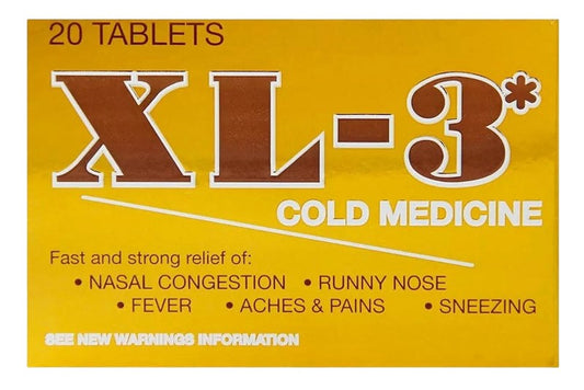 Xl-3 Cold Medicine Tablets