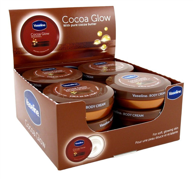 Vaseline Intensive Care Body Cream Cocoa Glow 2.53oz (12 Pieces)