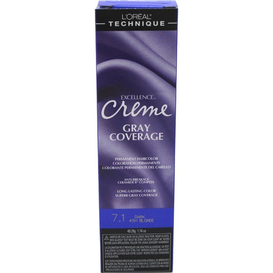 Loreal Excel Creme Color #7.1 Dark Ash Blonde 1.74oz