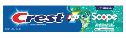 Crest Toothpaste 5.4oz Plus Scope Whitening Minty Fresh