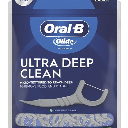 Oral-B Glide Floss Picks Ultra Deep Clean Cool Mint