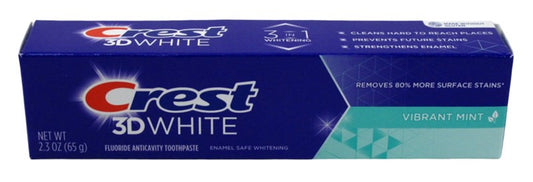 Crest Toothpaste 2.3oz 3D White Vibrant Mint)