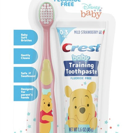 Crest Baby Training Toothpaste Kit Mild Strawberry Gel