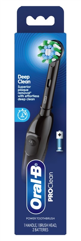 Oral-B Toothbrush Pro Clean Black Deep Clean Battery