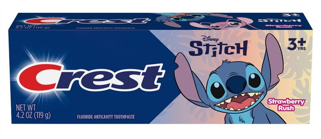 Crest Toothpaste 4.2oz Kids Disney Stitch Strawberry Rush