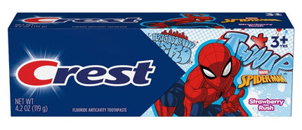 Crest Toothpaste 4.2oz Kids Spiderman Strawberry Rush