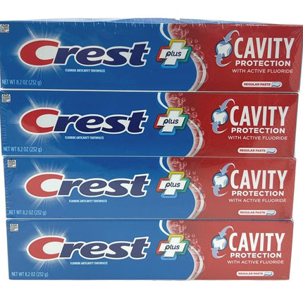 Crest Toothpaste 8.2oz Cavity Protection Regular (4 Pieces)