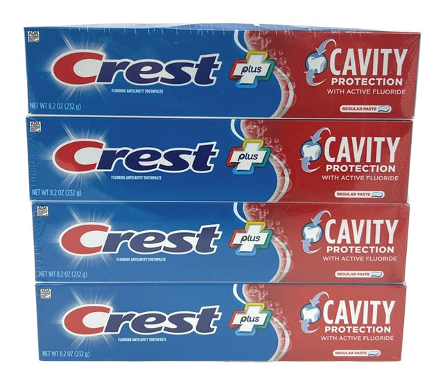 Crest Toothpaste 8.2oz Cavity Protection Regular (4 Pieces)