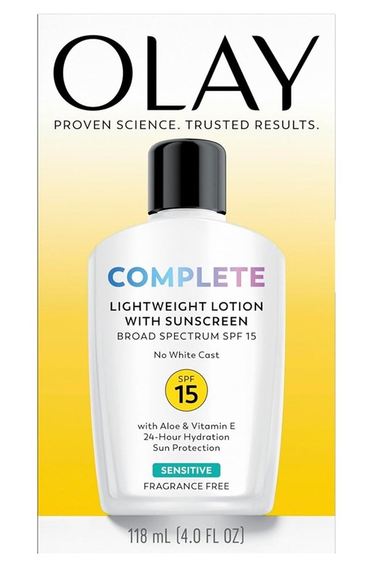 Olay Lotion Lightweight With Sunscreen Spf#15 Sensitive 4oz