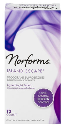 Norforms Suppositories Island Escape 12 Count