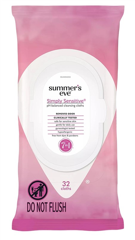 Summers Eve Cleansing Cloths 32 Count Soft Pk Sensitive
