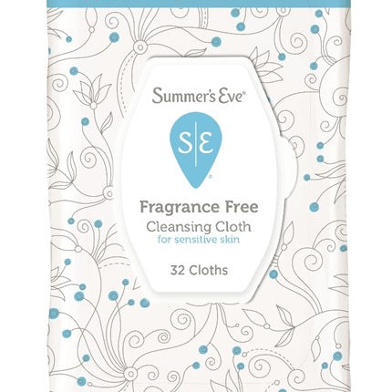 Summers Eve Cleansing Cloths 32 Count Soft Pk Frag-Free